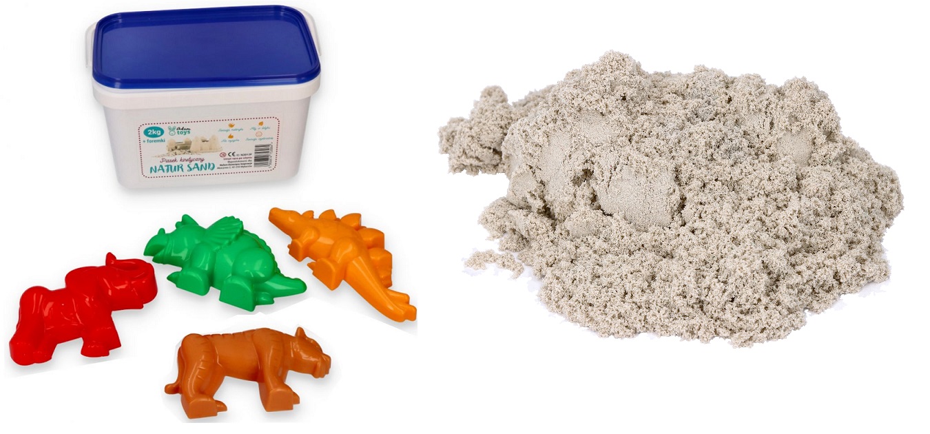 

Adam Toys Piasek kinetyczny 2kg +foremki Zestaw