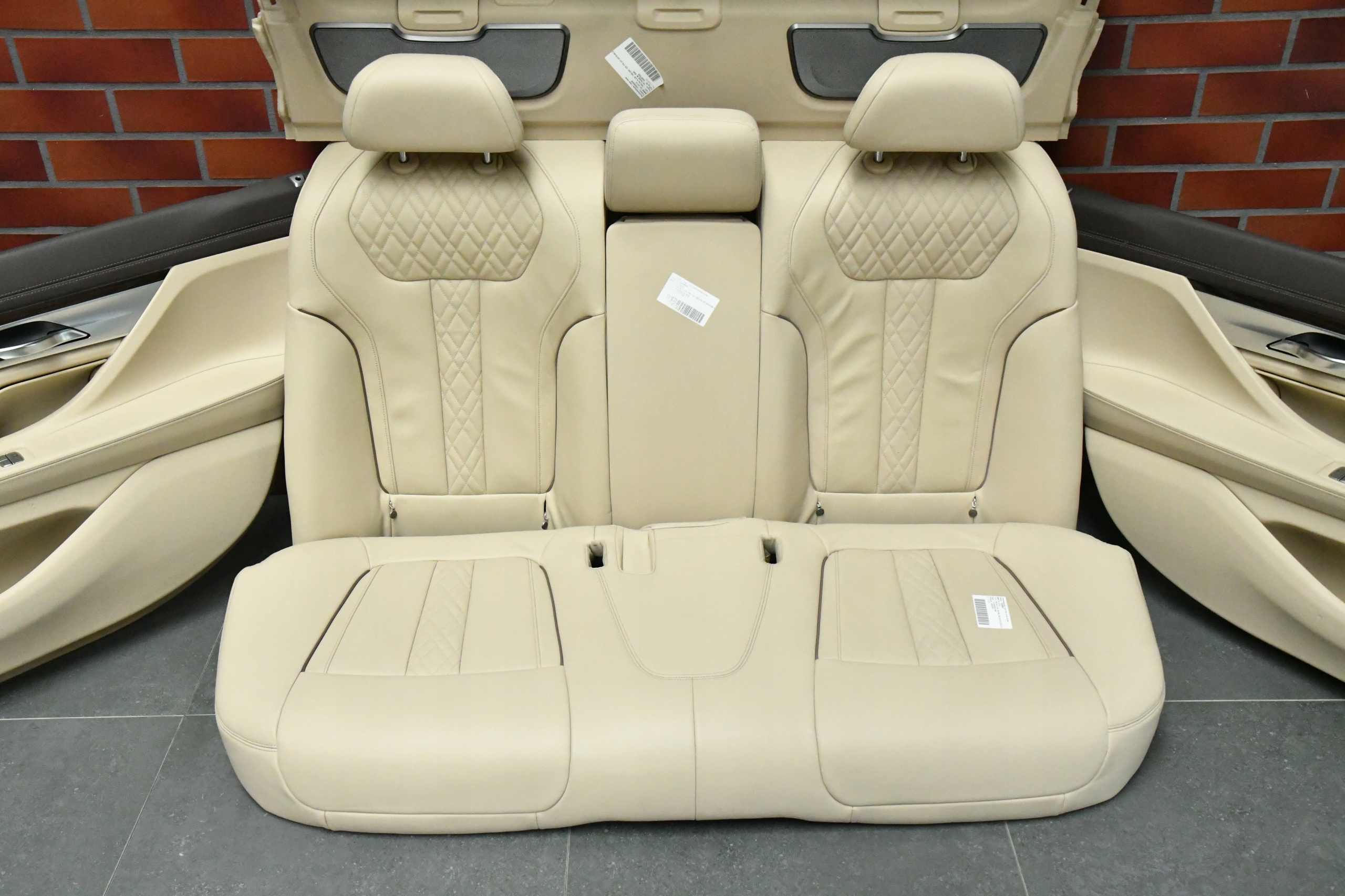 Sitze mitte innere BMW 7 G12 NAPPA CANBERRA BEIGE Sitze KOMFORT