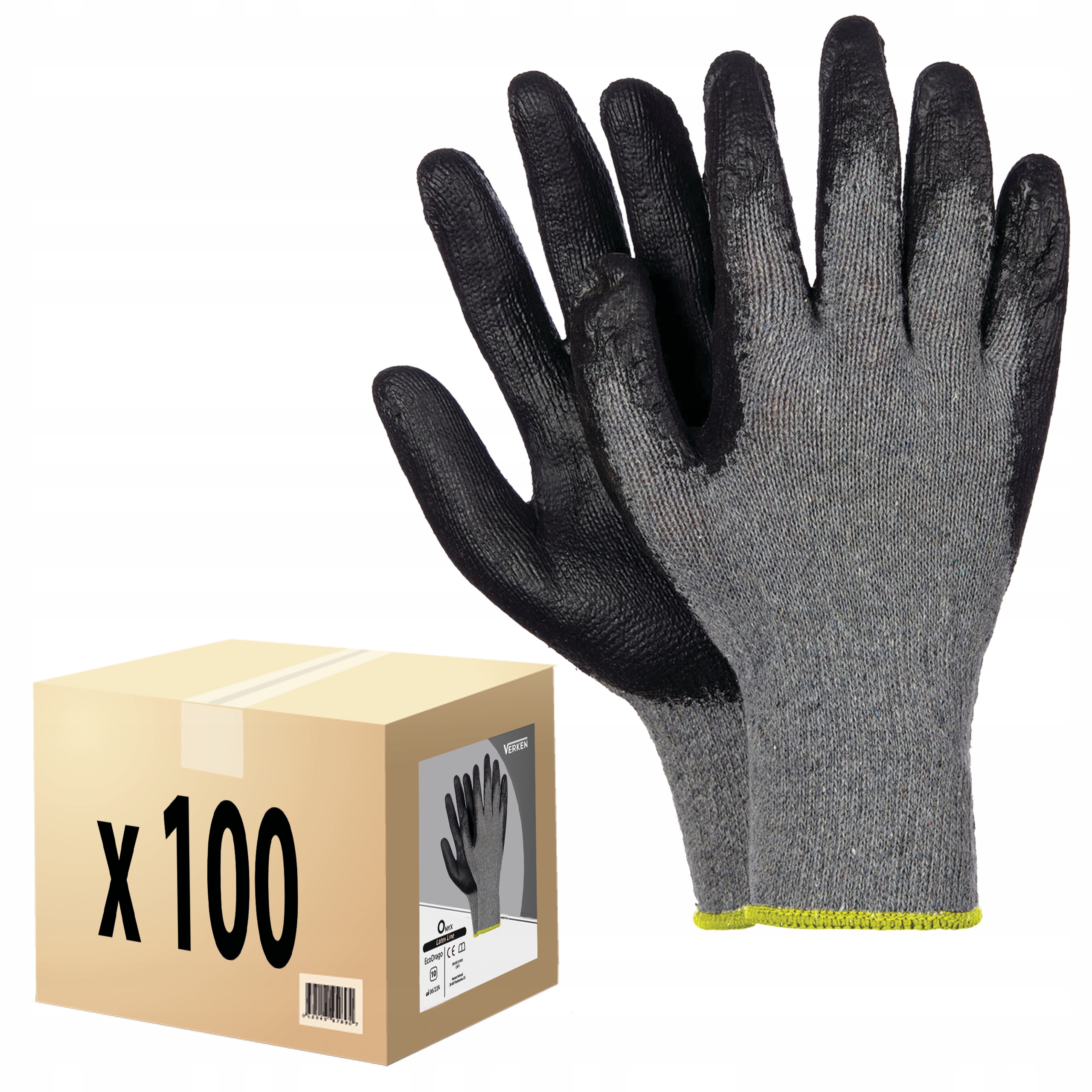 

100 Rękawice Robocze ochrone Budowlane Wampirki XL