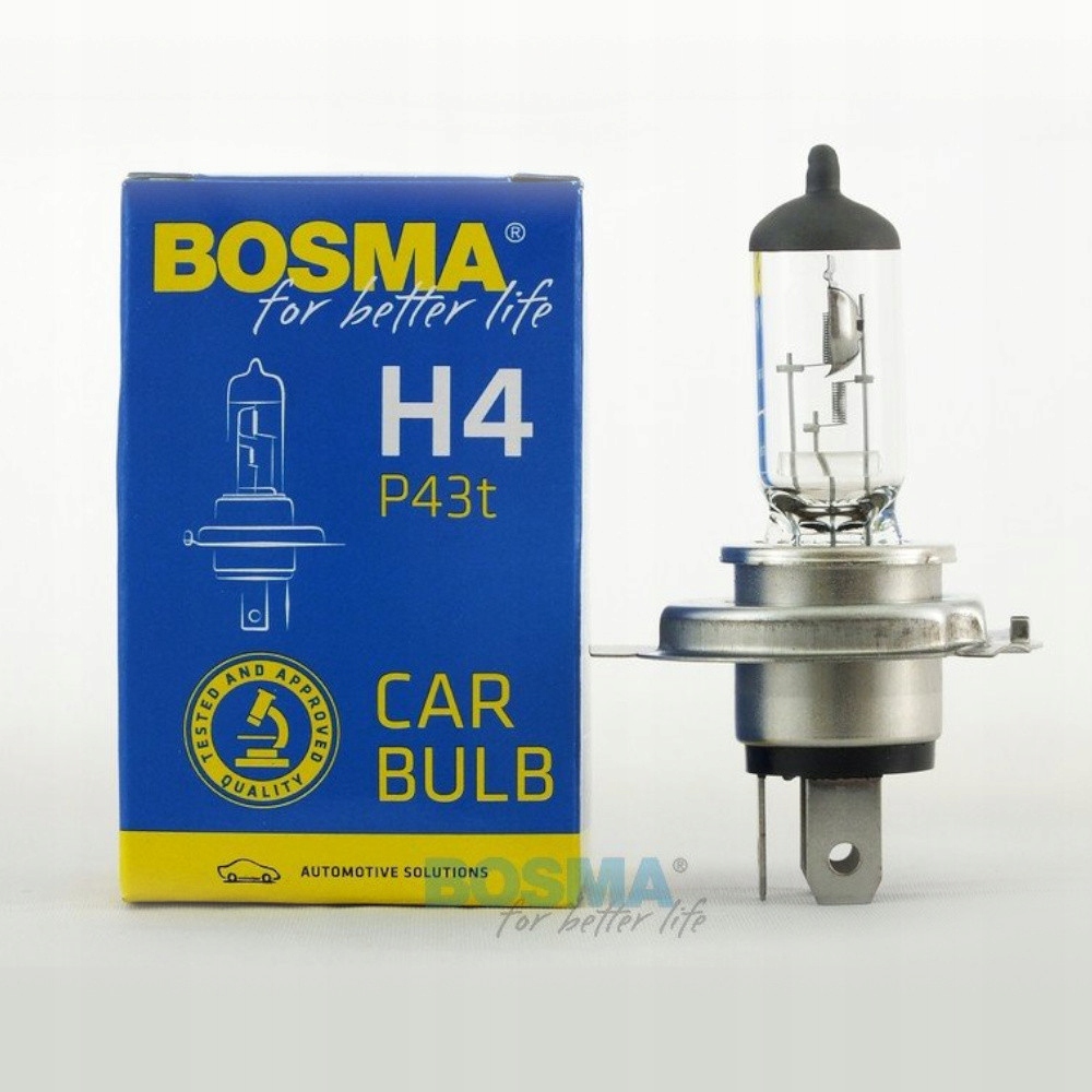 

Żarówka Motoryzacyjna Bosma H4 6V 60/55W P43t