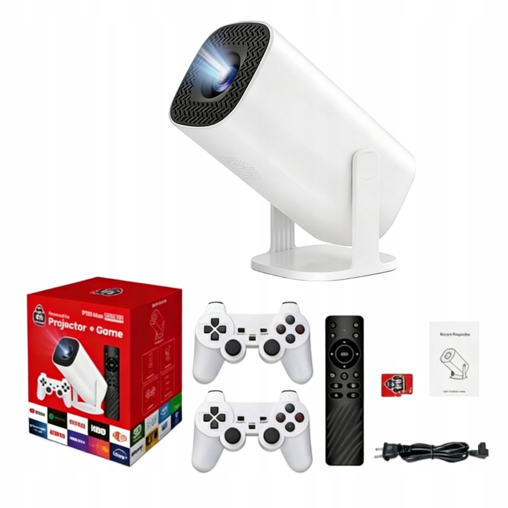 Projektor 4K Projektor pro telefon Wifi Konzola Přenosná herní podložka Dárek