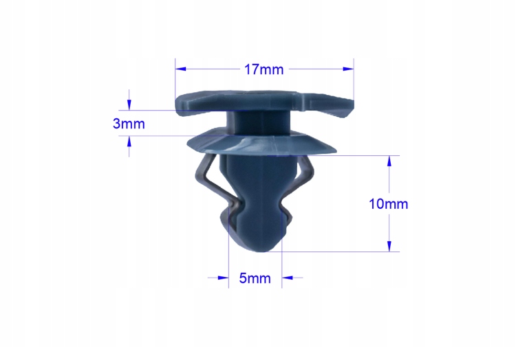 10x SPINKA KOŁEK TAPICERKI SŁUPKA LISTWY DO OPEL Producent części Trustom