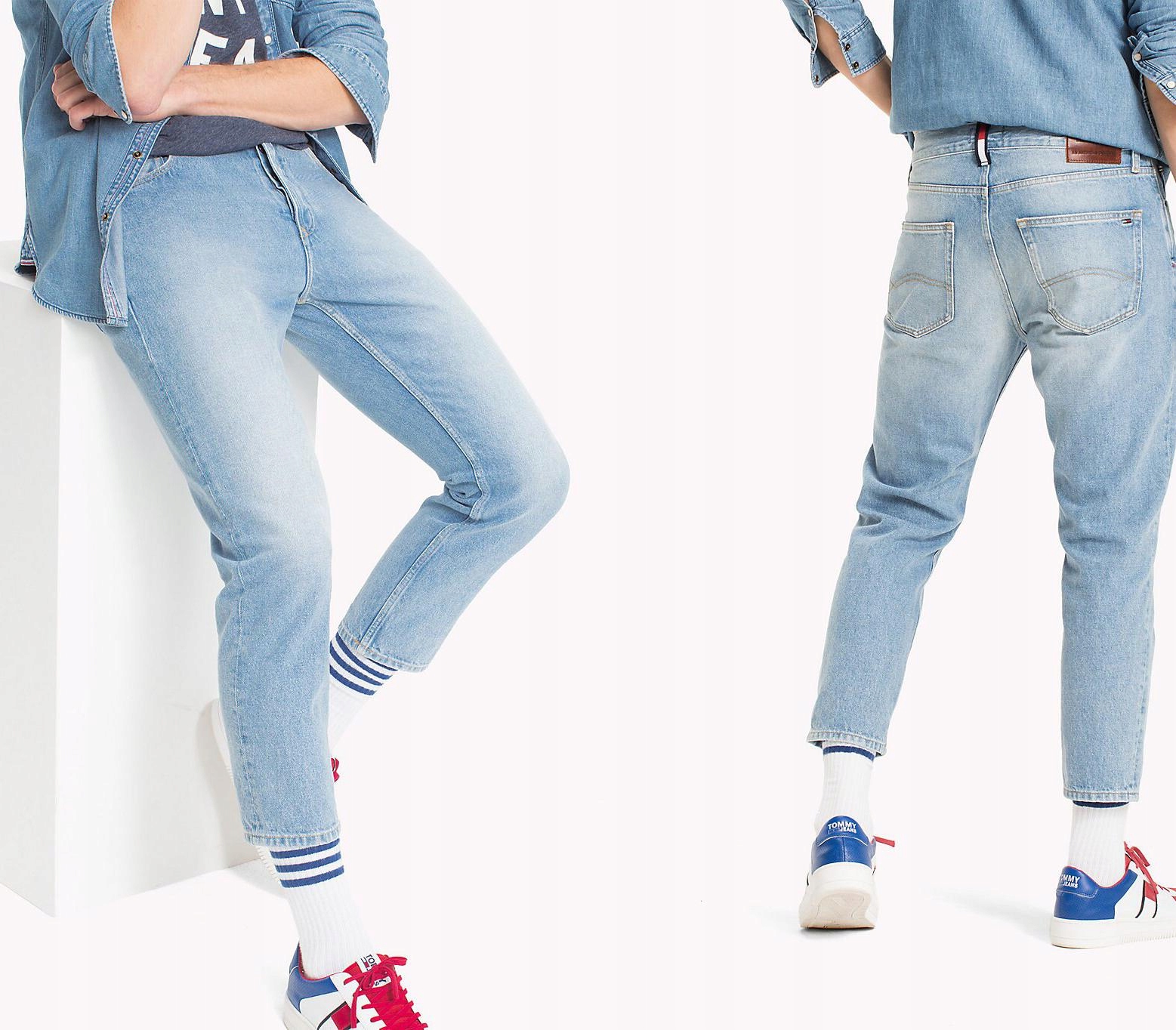 

Tommy Jeans Niebieskie Proste Jeansy (W38L36)