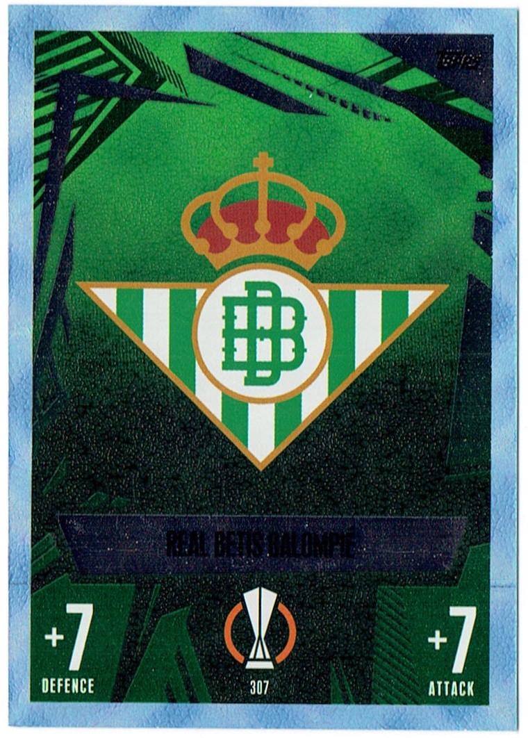 Topps Match Attax 23/24 Crystal Parallel Logo 307c Real Betis