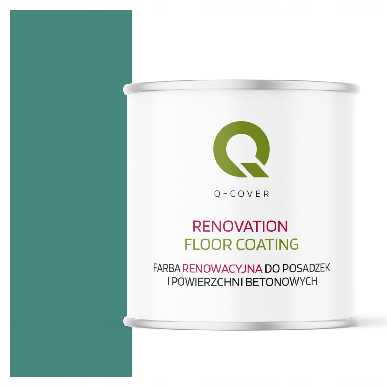 Farba Na Renováciu Betónových Podláh Garáž Tyrkysová Mätová RAL6033 Lesk 2,5 L