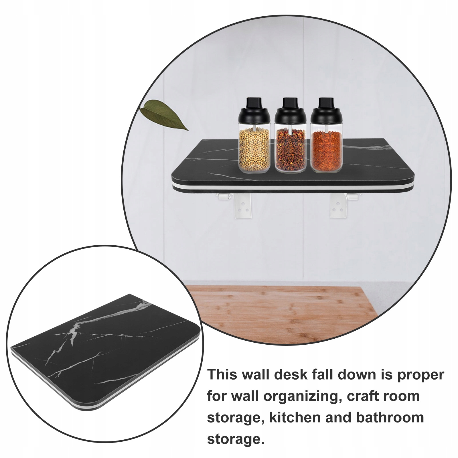 STOLIK SKŁADANY DO MONTAŻU NA ŚCIANIE STOŁY SKŁADANE Kod producenta 56656658