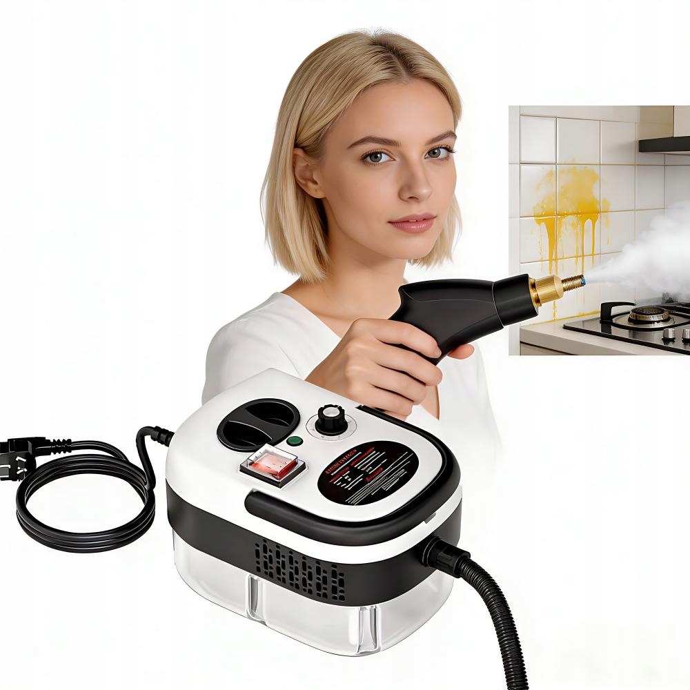 Parní Čistič Parní Mop Parní Napařovač Výkonný 2500 W Sada Pro Tejpování Okenních Spár