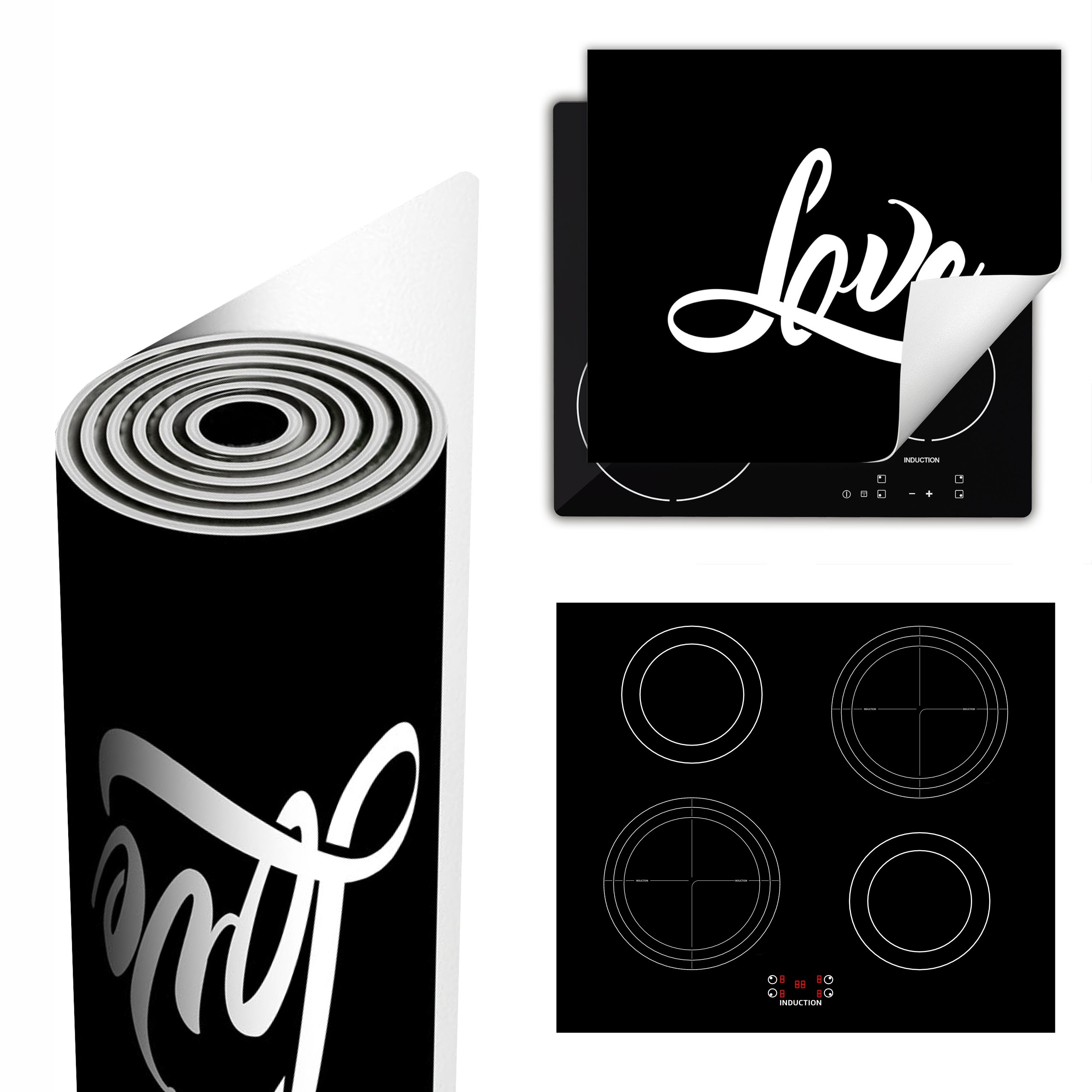 Ochranná Podložka Na Sporák Má Více Místa 60x52 černá láska