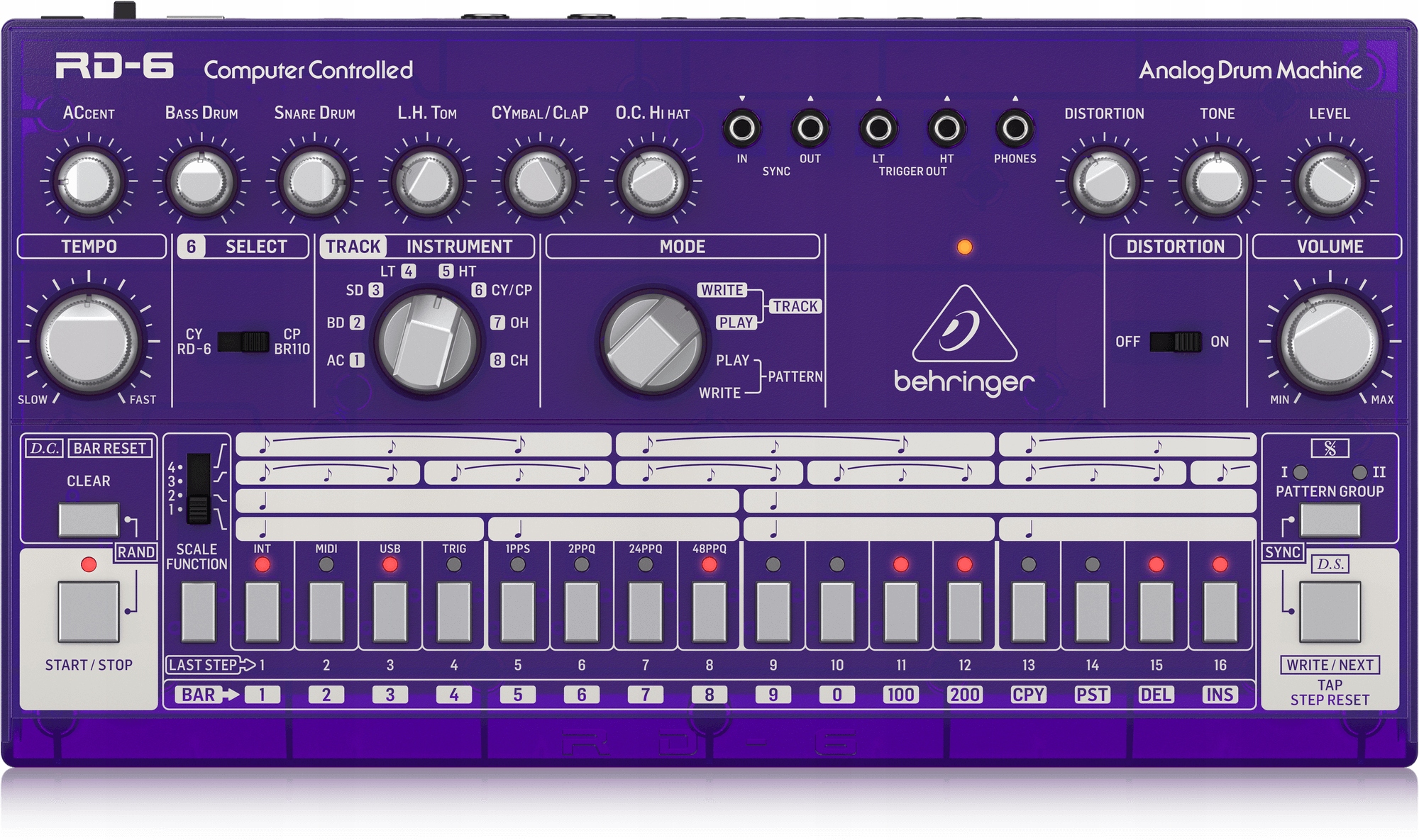 Behringer RD-6-GP - analogowa maszyna perkusyjna, Model RD-6-GP