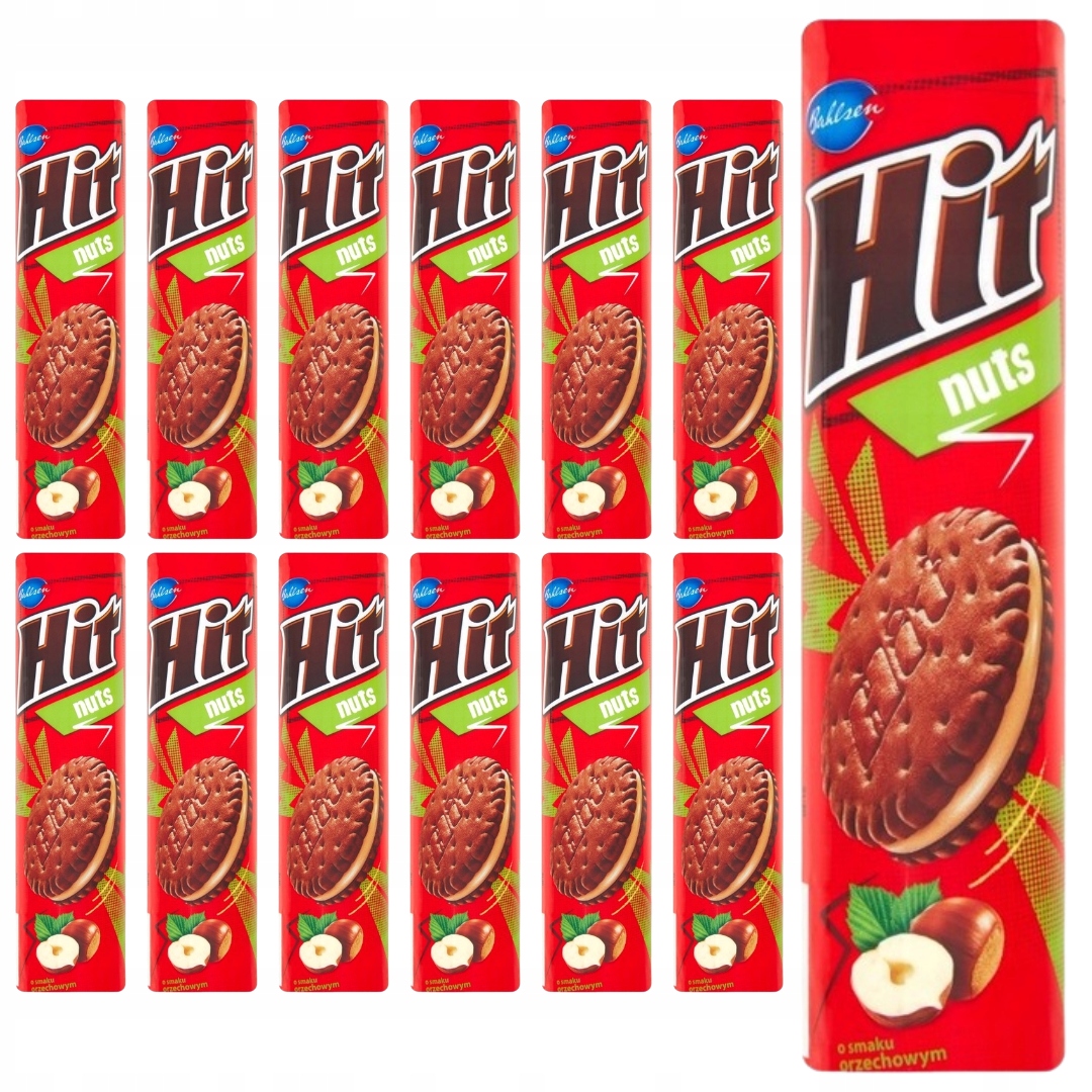 Levně Sušenky s oříškovou příchutí 220 g x 12 kusů