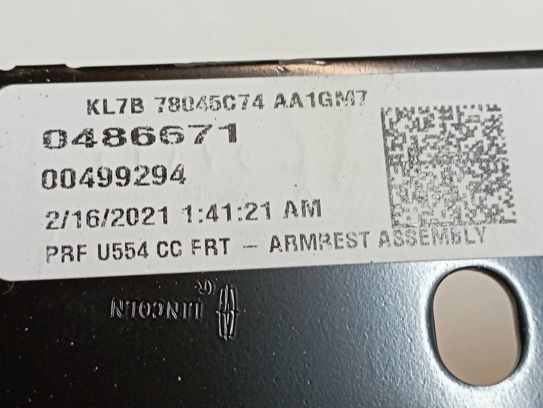 bracciolo KL7B78045C74AA Lincoln Navigator IV (2017-2024)