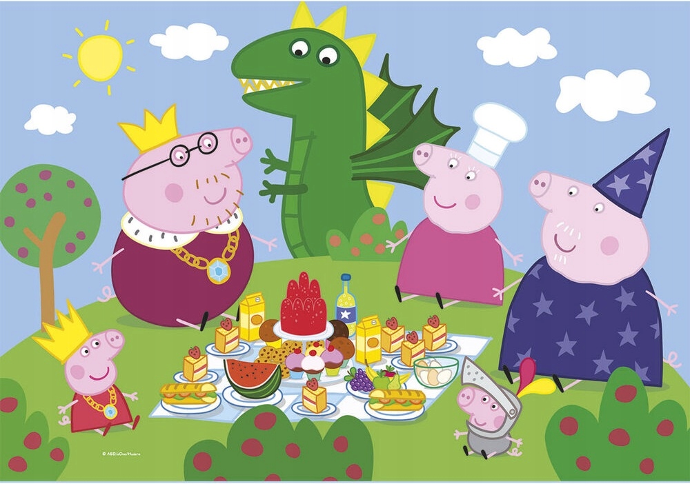 Puzzle Świnka Peppa Pig 3x48 el. EAN (GTIN) 8005125252633