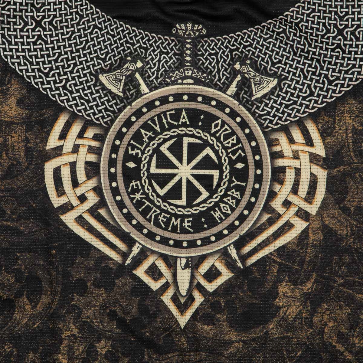 Koszulka na siłownię techniczna SLAVICA ORBIS 3XL Dekolt okrągły