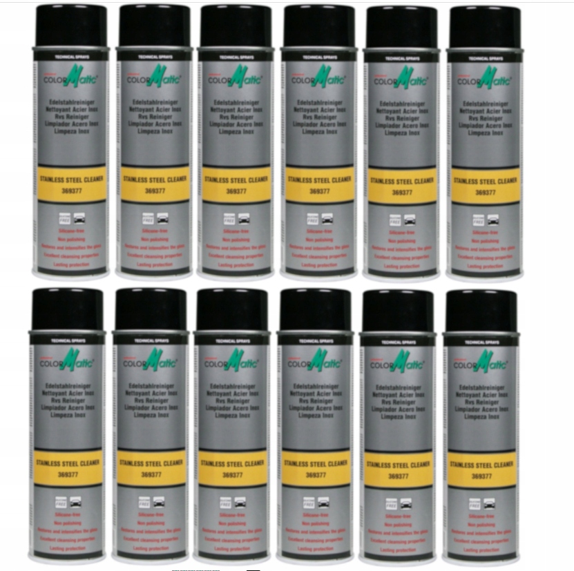 Levně 12 x Sprej Na Čištění Nerezové Oceli 500 ml
