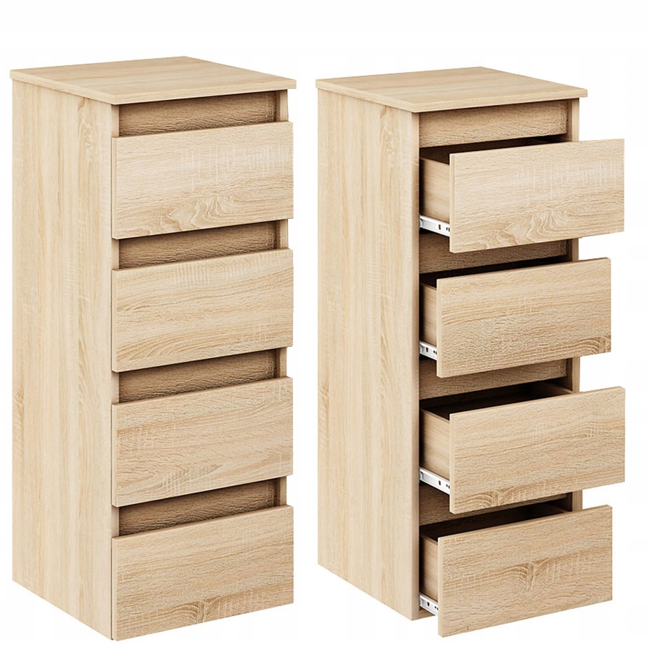 

Komoda Słupek 32 cm Megan Moduł Szuflady Sonoma