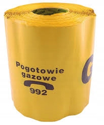 

Taśma ostrzegawcza żółta 20 cm gaz z napisem 100m