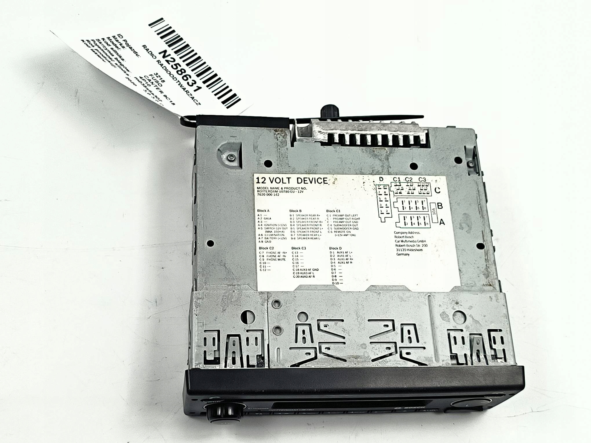 RADIO radio 7620000142 FUSO CANTER 9C18