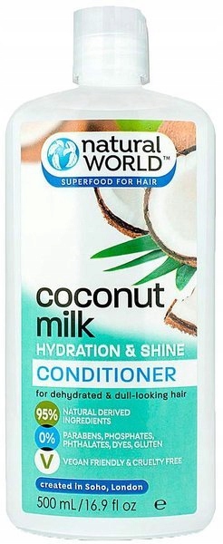 

Natural World Coconut Milk Odżywka 500ml