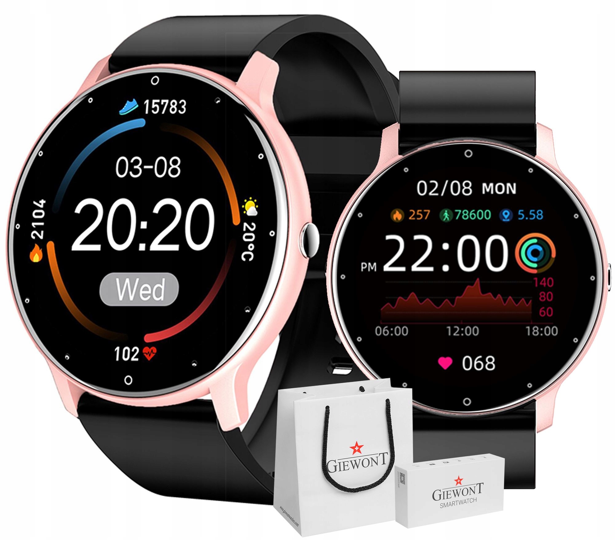 SMARTWATCH GIEWONT PRO SPORTOWY PREMIUM NA PREZENT + ORGINALNY BOX
