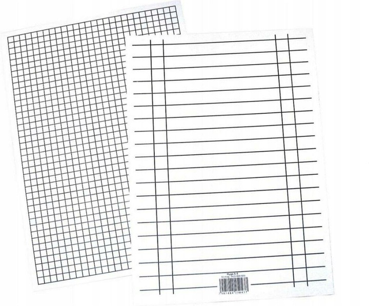 

Liniuszek A5 Dwustronny Kratka i Linia 1szt 170g