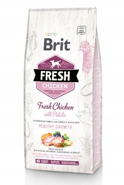 Levně Brit Fresh Dog Chicken&Potato Puppy HealthyGrowth 12kg