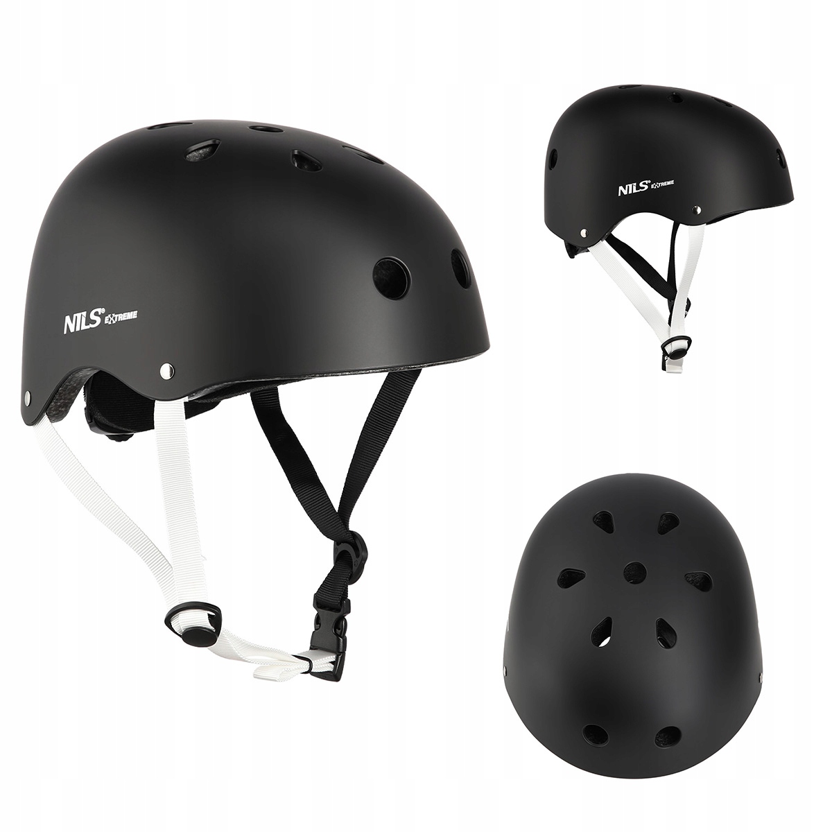 KASK NA DESKOROLKĘ BMX ROLKI ROWER HULAJNOGĘ ORZESZEK NILS EXTREME S 52-56 Kod producenta 16-70-306