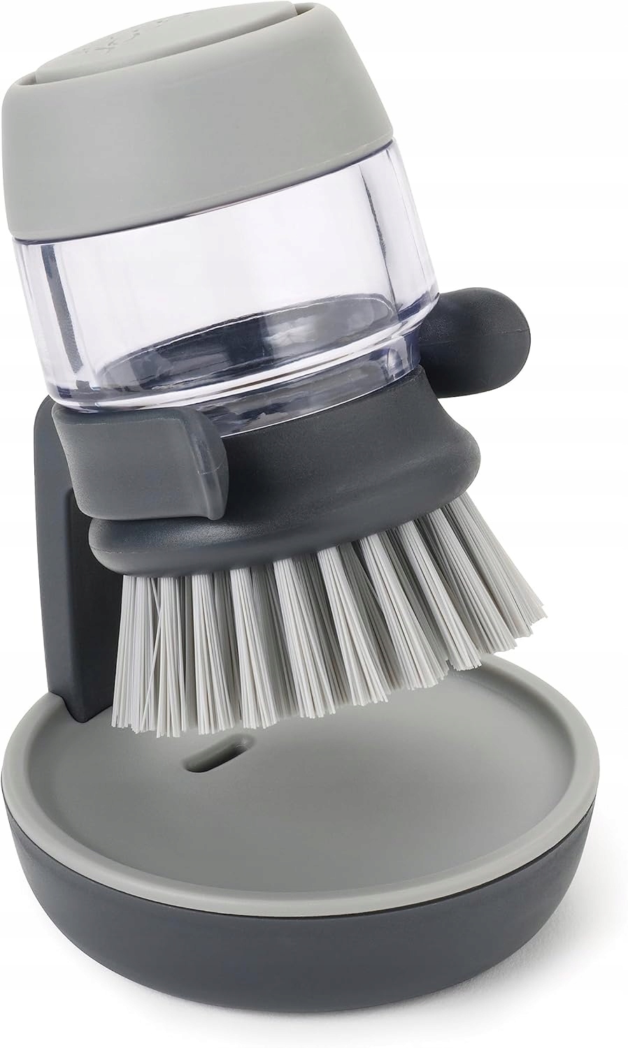 Joseph Joseph Palm Scrub Plnitelný kartáč Dávkovač Mýdla Stojan Šedý