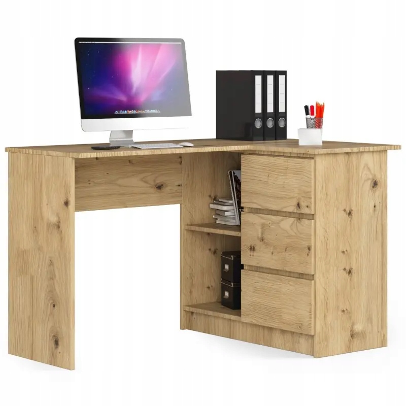 

Biurko dąb artisan 2 półki 1 drzwi 1 szuflada 90