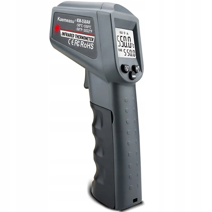 Termometr pirometr laserowy miernik temperatury na podczerwień -50 C 550 C