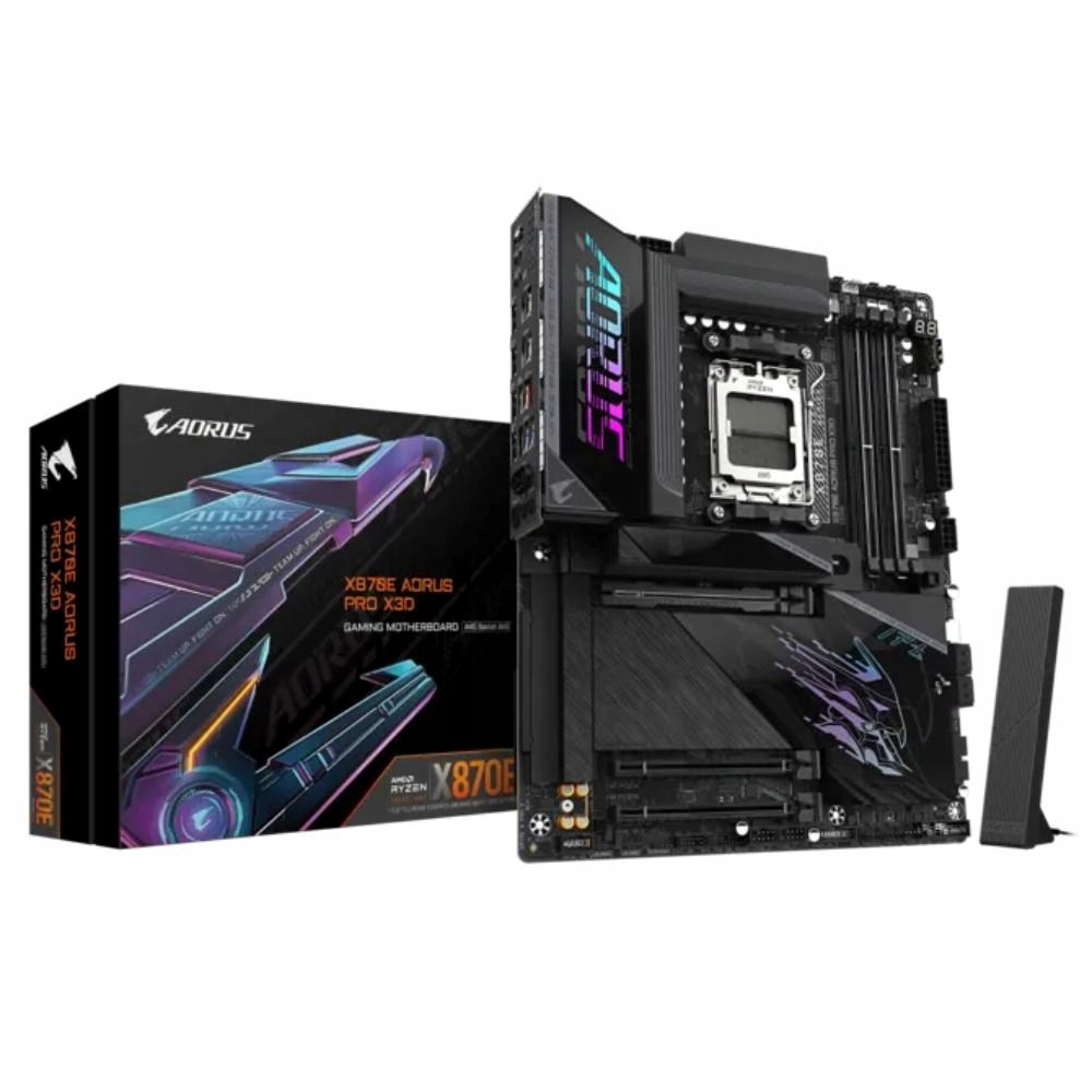 Gigabyte Mb Sc AM5 X870E A Pro X, Amd X870E, 4xDDR5, 2xUSB-C, 2xHDMI,…