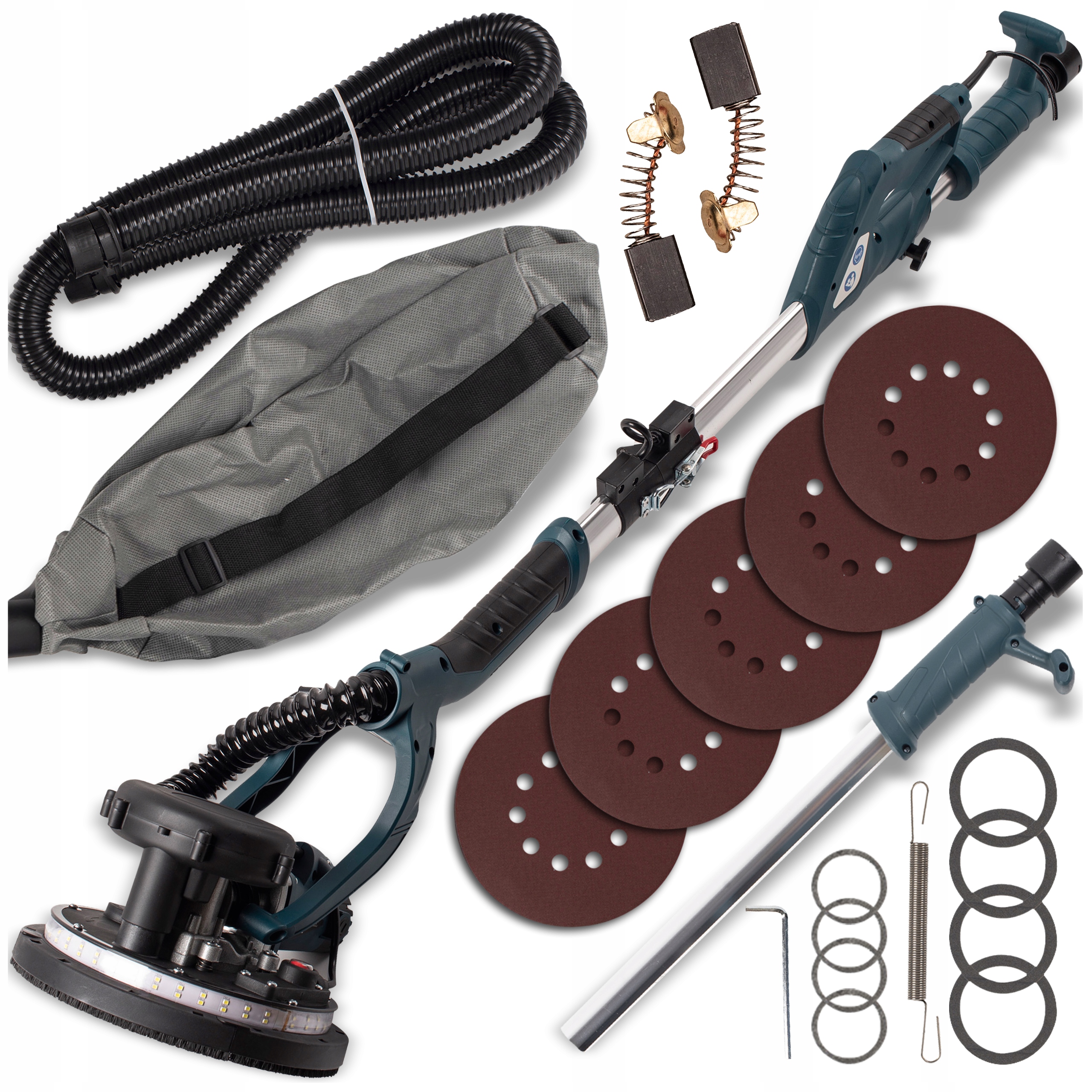 Mocna Szlifierka Do Gipsu Żyrafa Gładzi Tynku Led 2200W Papier