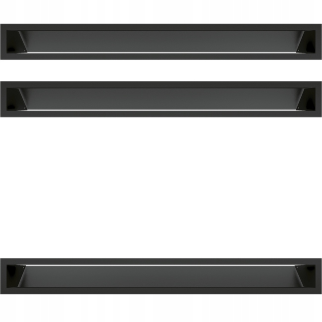 

Kratka Kominkowa Luft 90x800 Czarna 3 szt Komplet