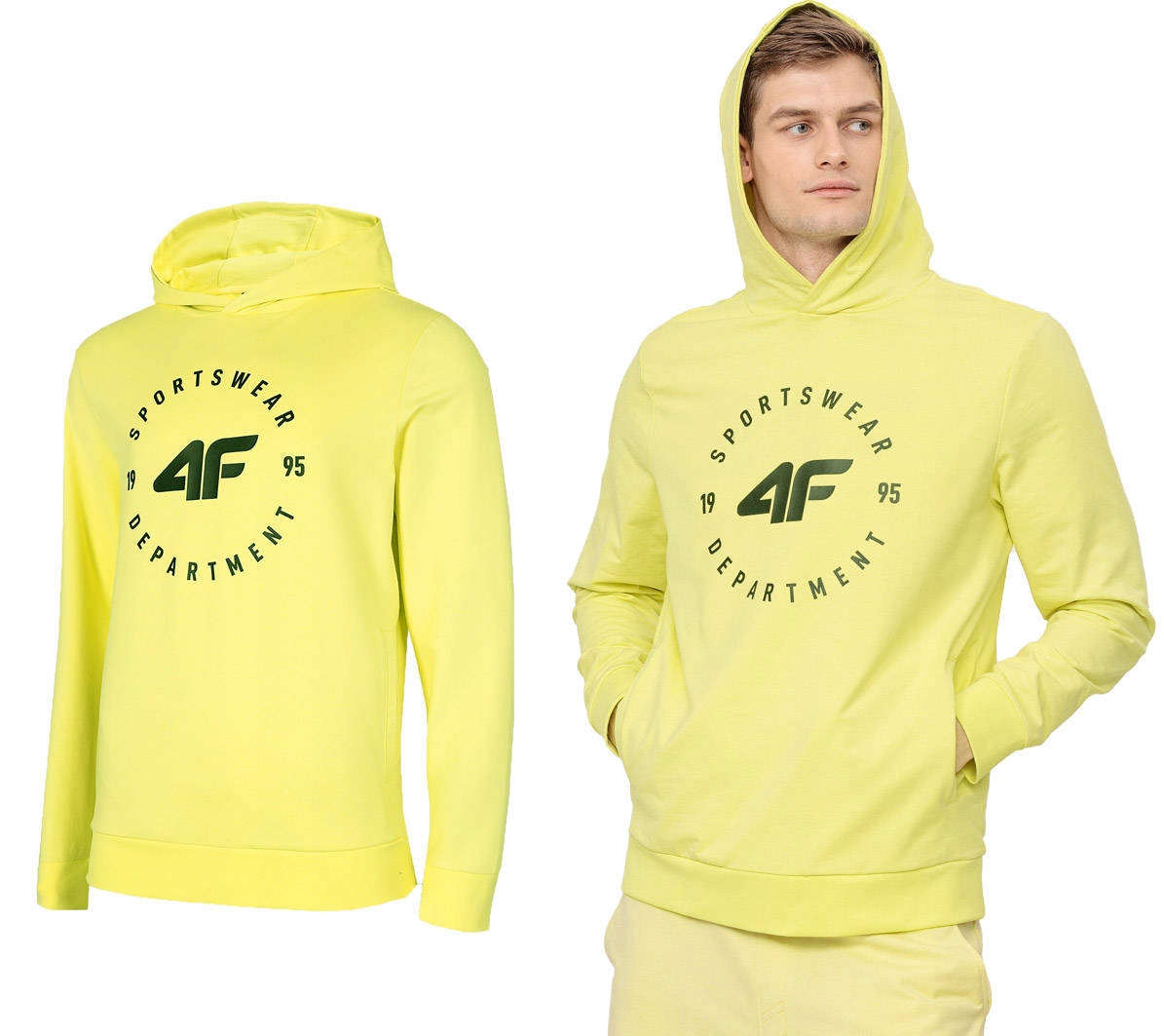 Bluza Męska 4F Sportowa Z Kapturem Dresowa L