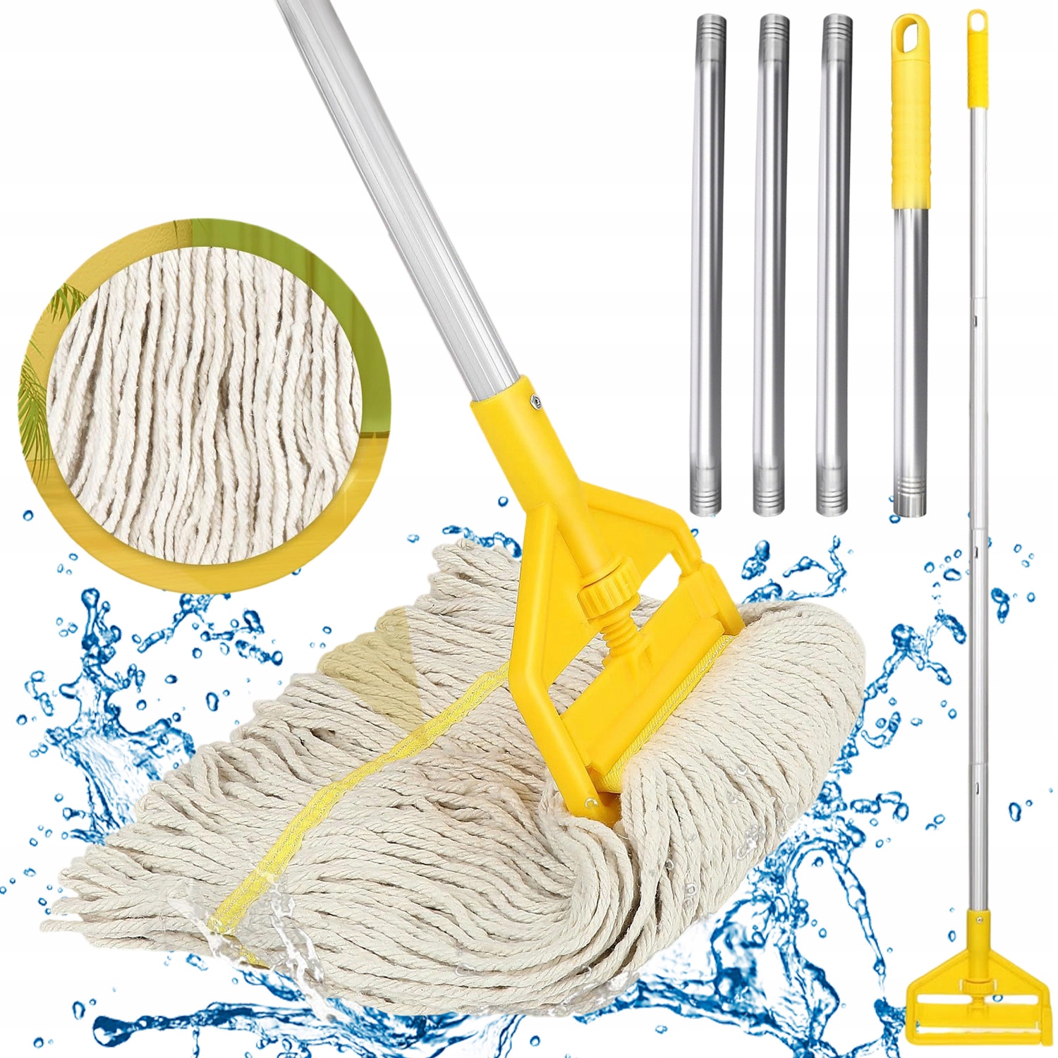 Levně Průmyslový Mop Classic, Dlouhý Hliníkový Držák, Držák Pro Domácnost, Kancelář