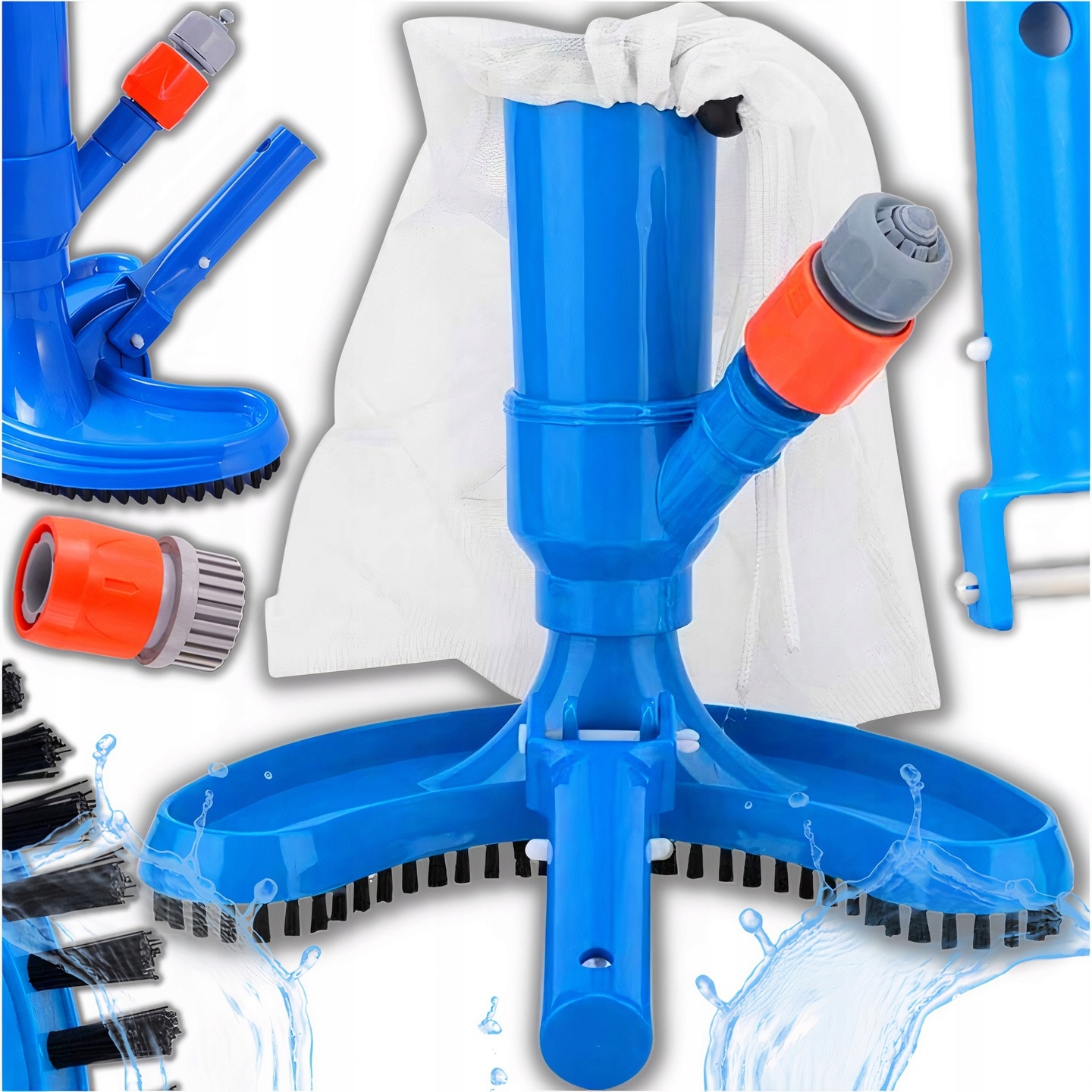 ZESTAW ODKURZACZ DO BASENU DO OCZKA DO CZYSZCZENIA CZYSZCZENIE BASENU FILTR