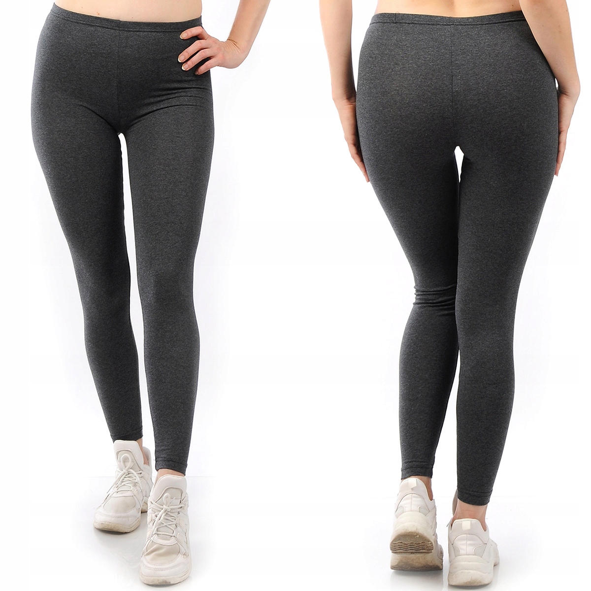 

Legginsy Polskie Getry Bawełniane Grafitowe 4XL 48