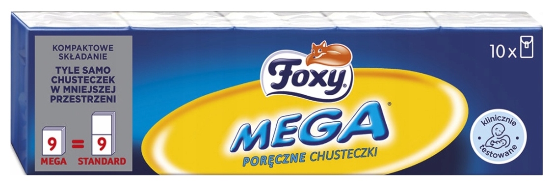 

Foxy Chusteczki Higieniczne 10x9SZT Mega!