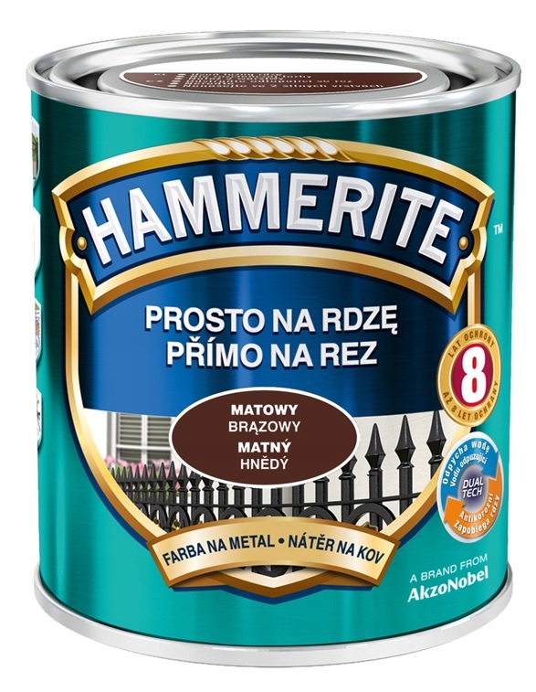 

Farba Hammerite Na Rdzę- brązowa, matowa, 0.7l