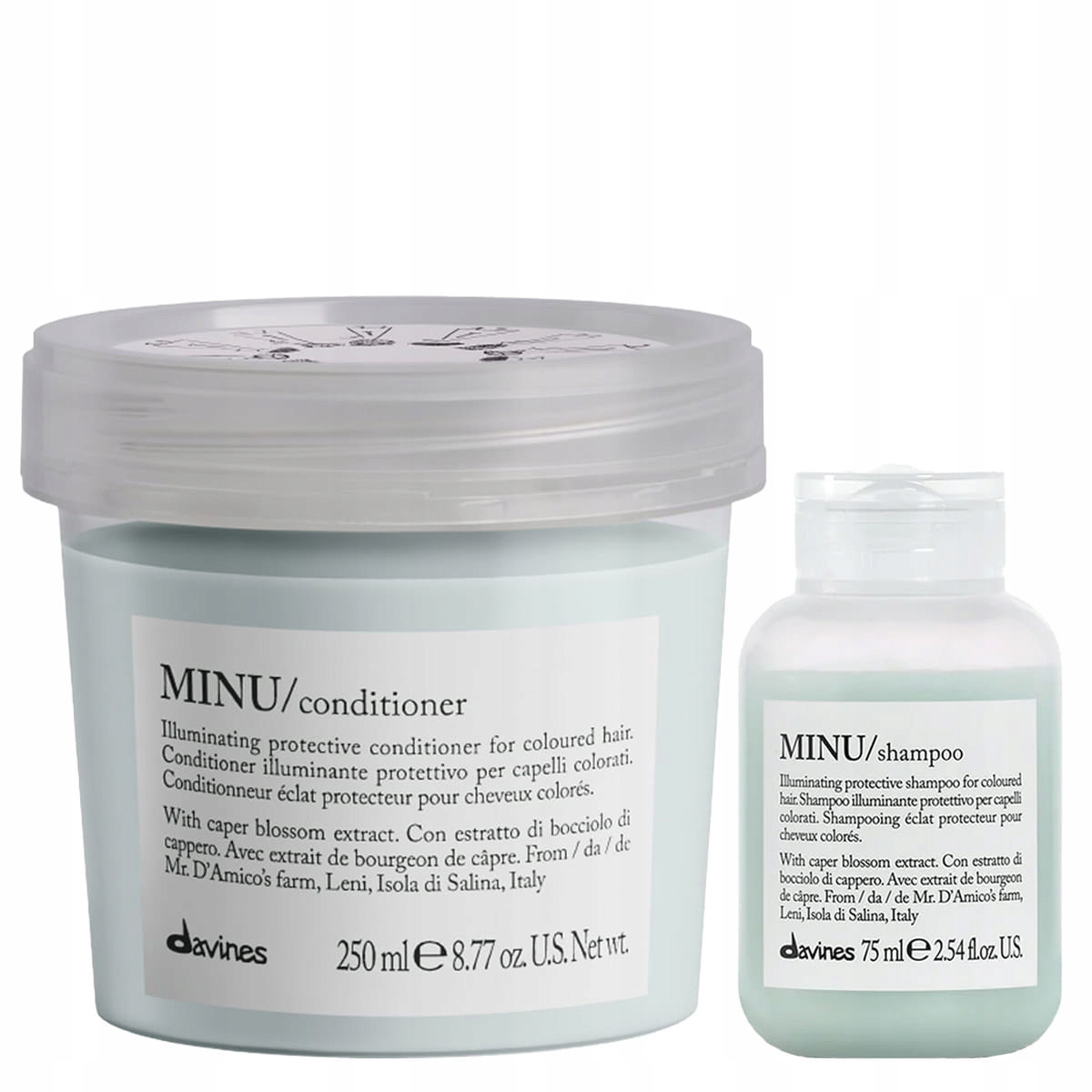 Davines Minu sada pro barvené vlasy šampon 75 Ml, kondicionér 250 ml