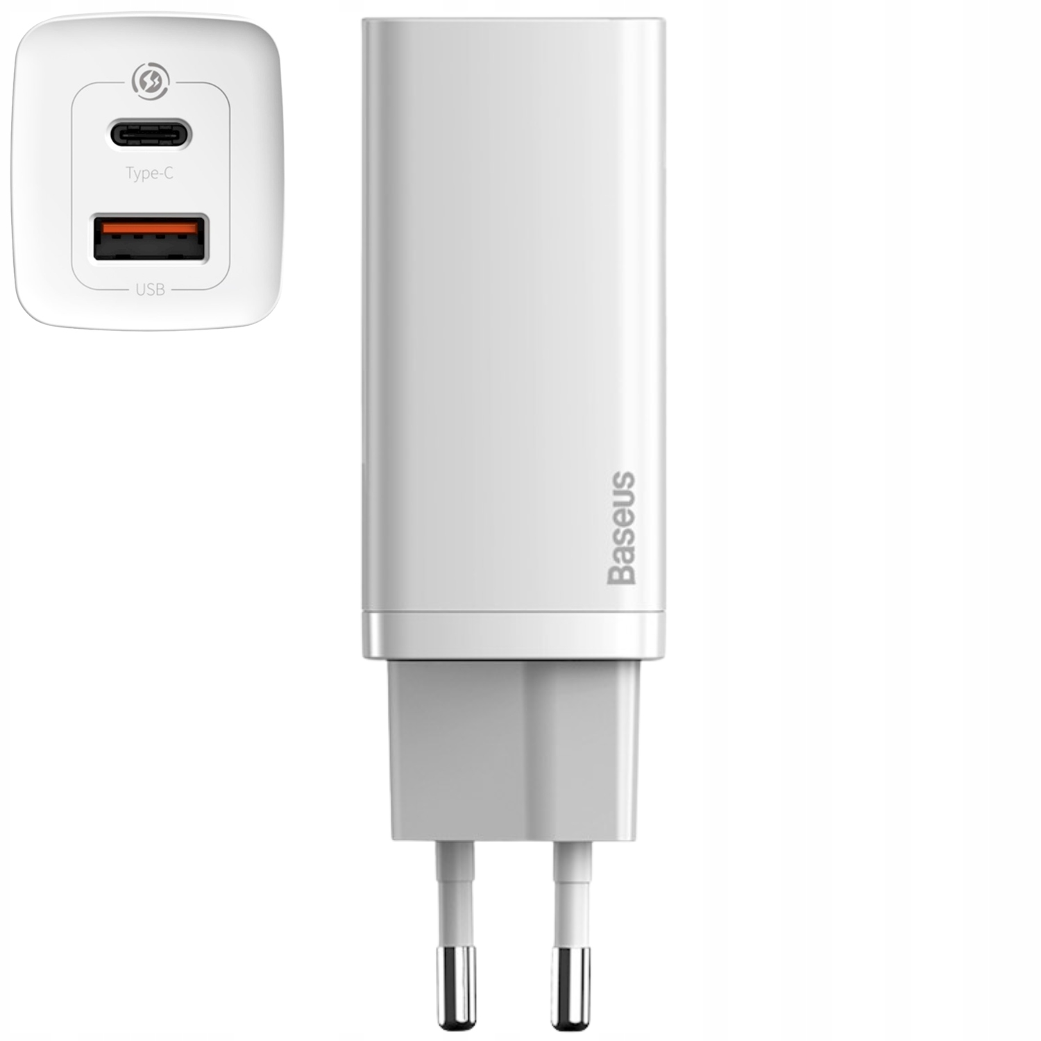 Rychlá síťová nabíječka Baseus GaN2 Lite 65W Usb-c pro telefon a notebook