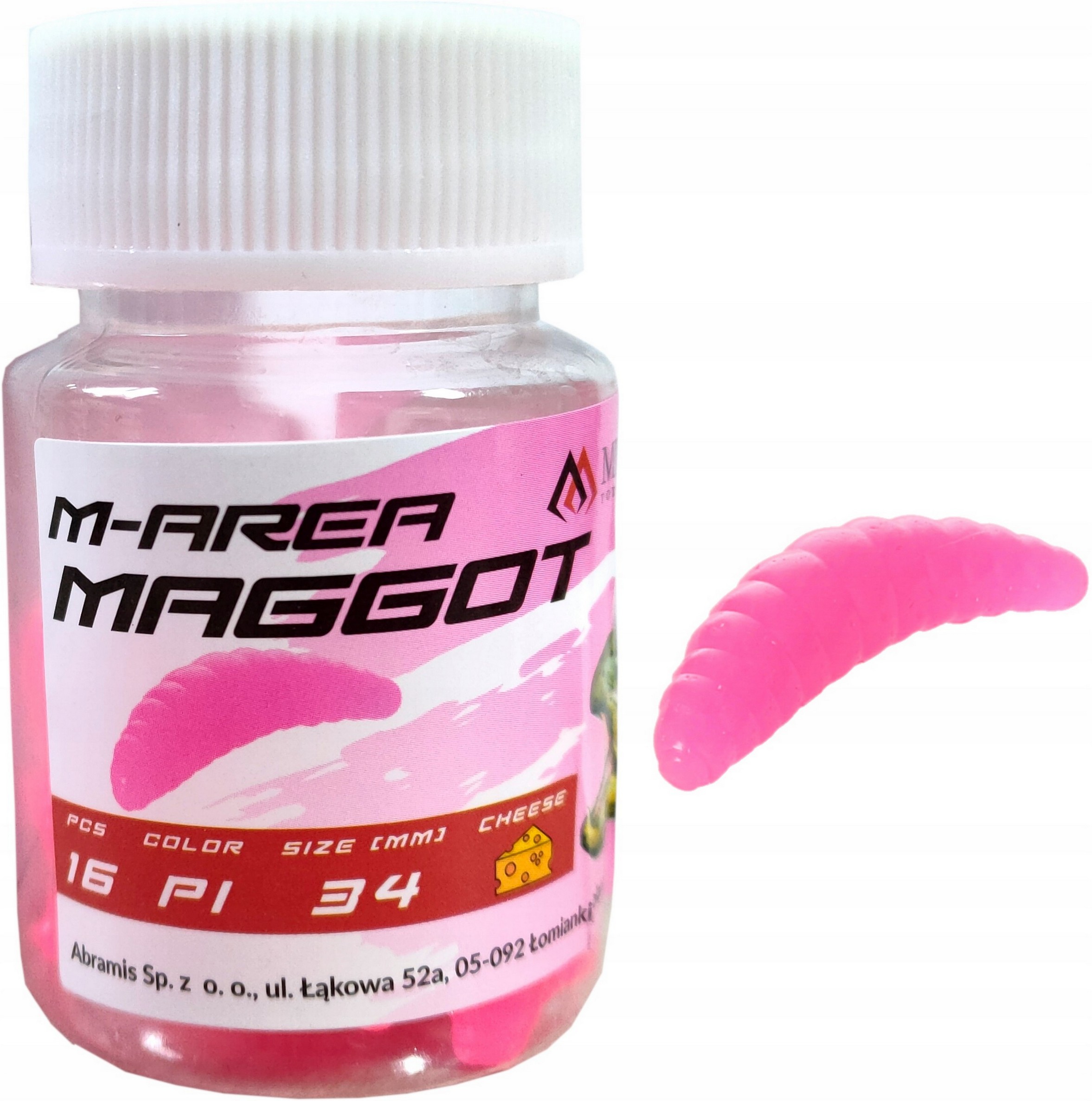 Mikado przynęta Maggot 16 sztuk kolor różowy