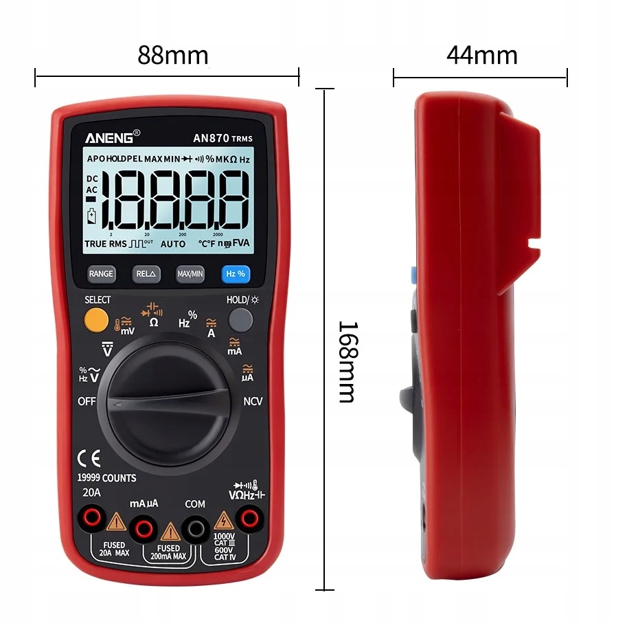 Precyzyjny Miernik Multimetr Cyfrowy ANENG AN 870 maks 19999 Model Multimetr Cyfrowy ANENG AN 870