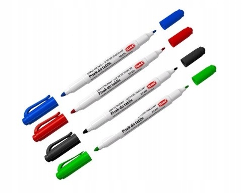 MARKERY SUCHOŚCIERALNE CIENKIE DWUSTRONNE 4szt