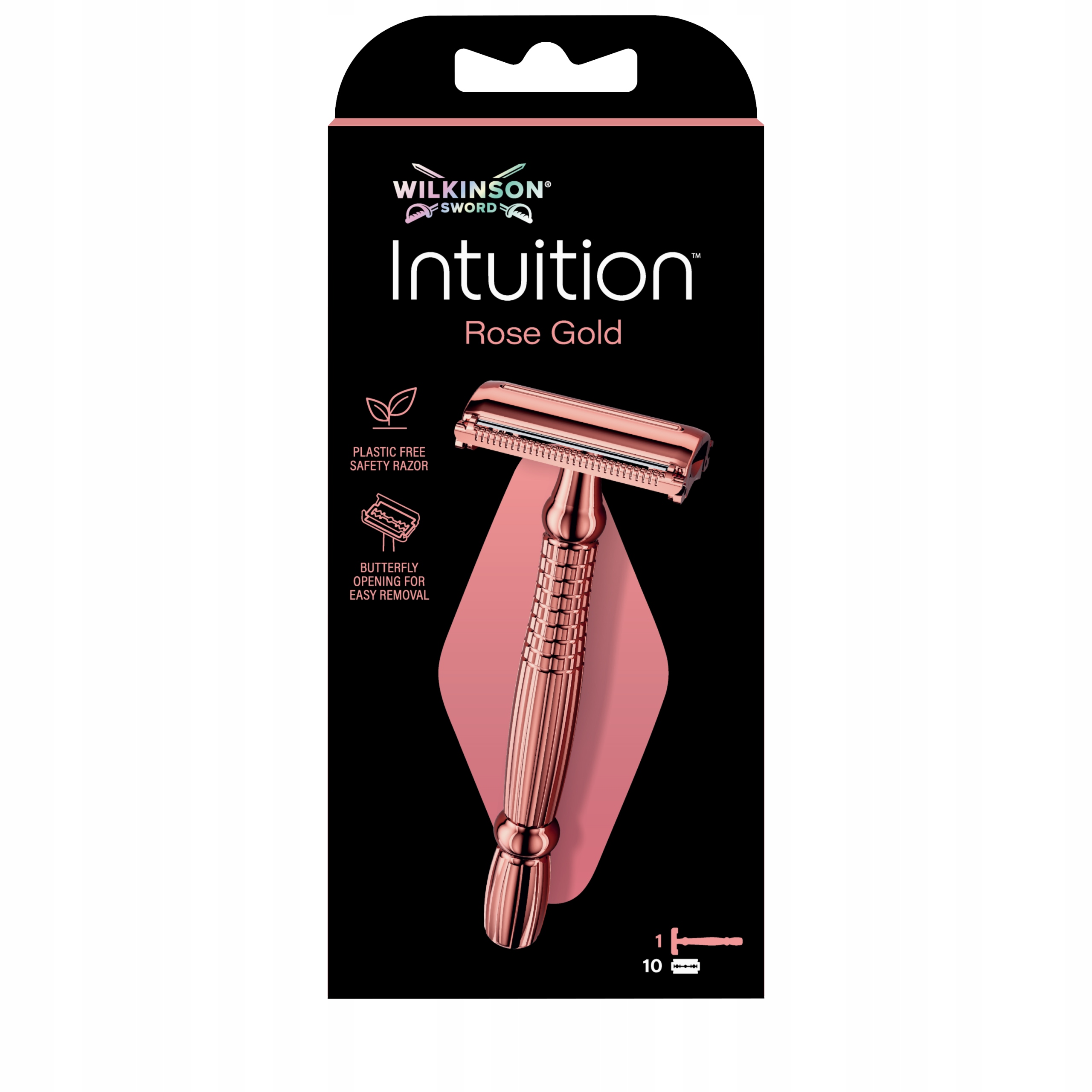 Sword Intuition Rose Gold, maszynka na żyletki 10 wkładów