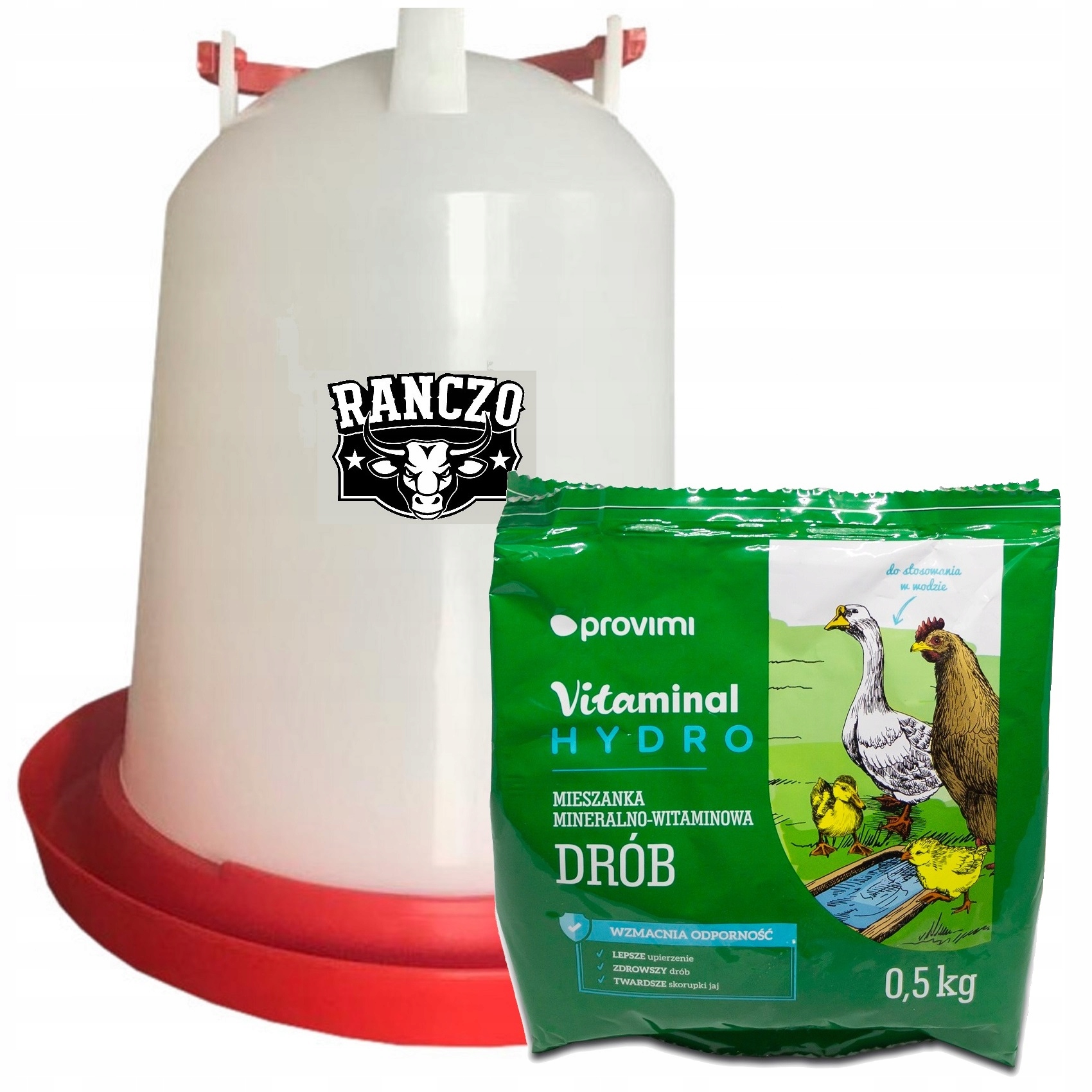 POIDŁO DLA DROBIU kur kaczek 10L +WITAMINY PROVIMI
