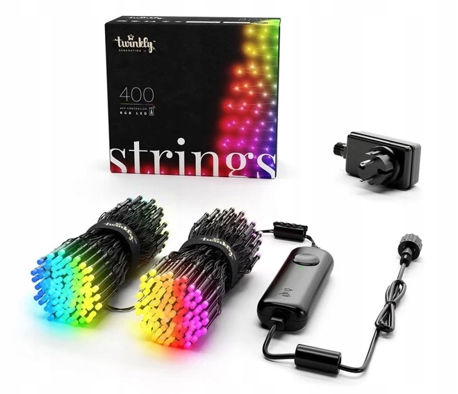 

Twinkly Strings 400 Led black wire Plug F (eu) 32m