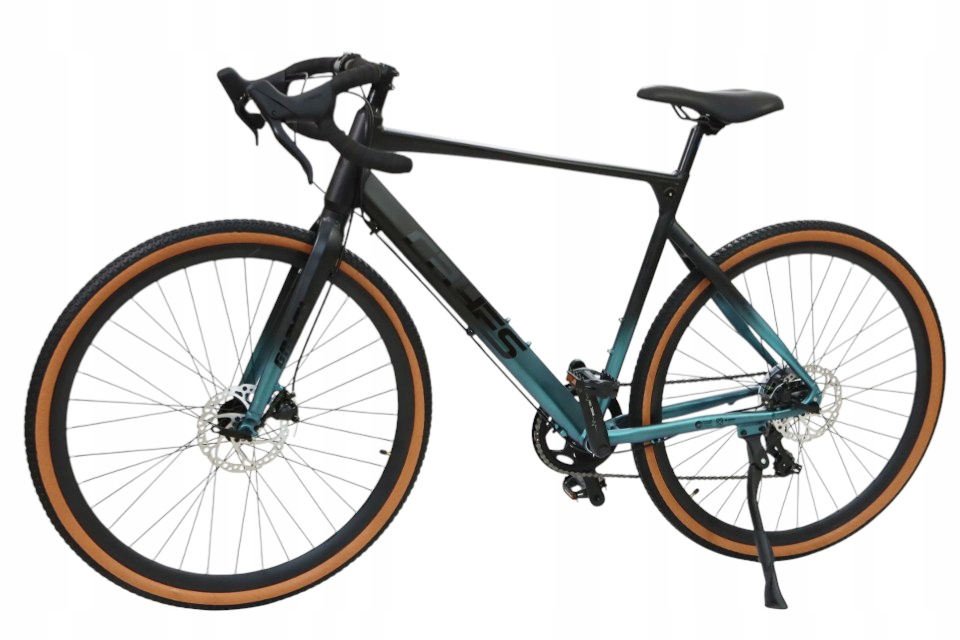 Lekki Aluminiowy Męski Rower Gravel L Czarny Niebieski Cst Shimano 12.9 Kg