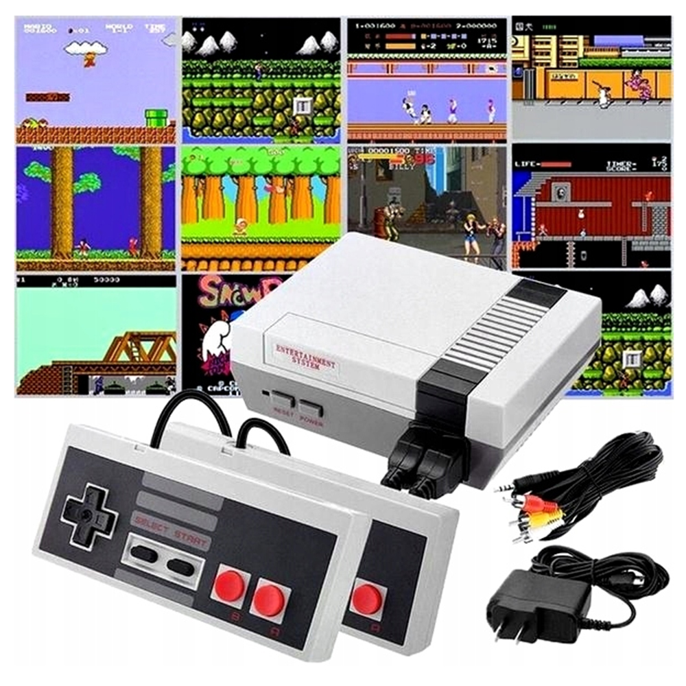 GRA TELEWIZYJNA KONSOLA RETRO TV AV 620 GIER 2x PAD MARIO GRY VIDEO GIERKA