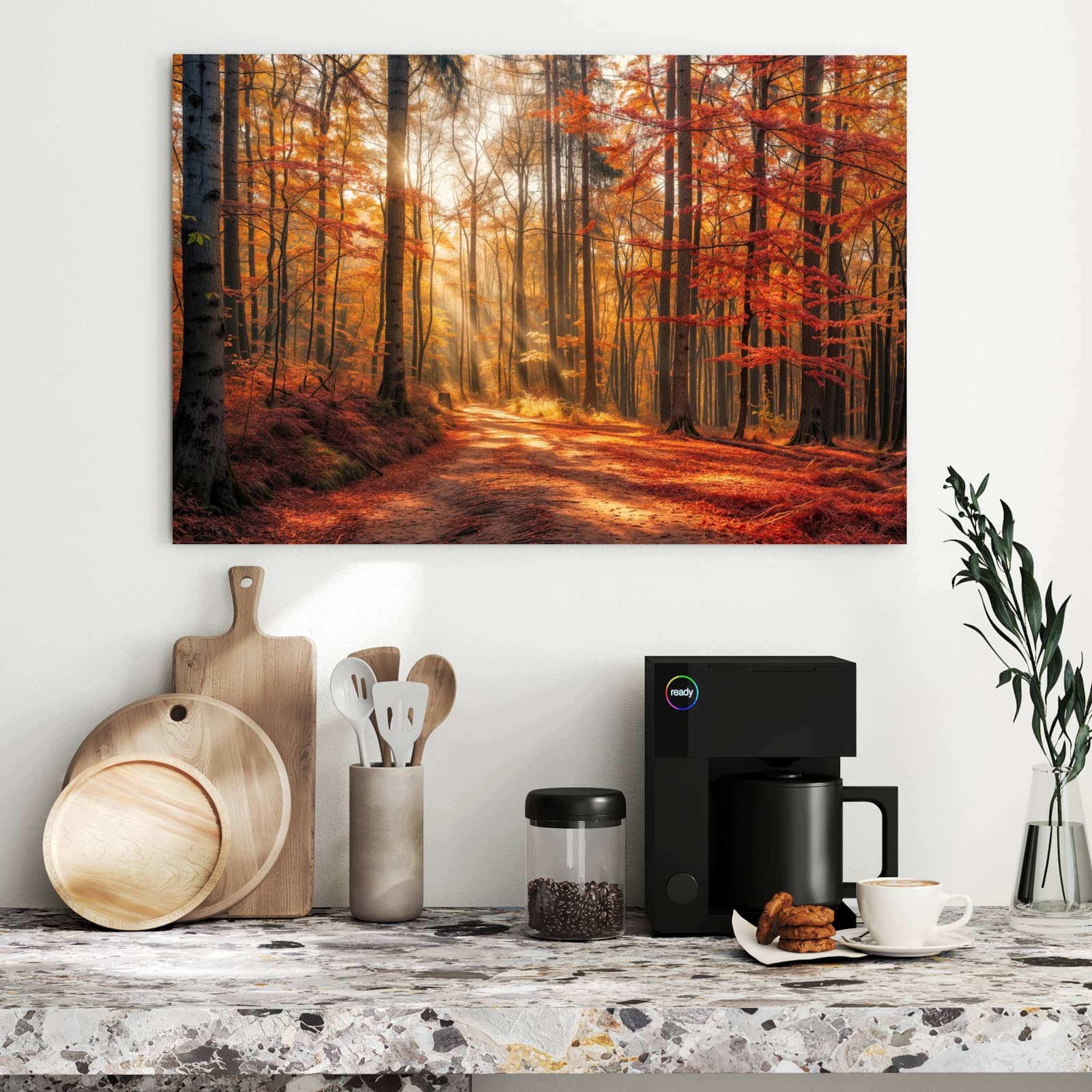Magnetická tabule Podzimní Lesní stezka 90 × 60 cm