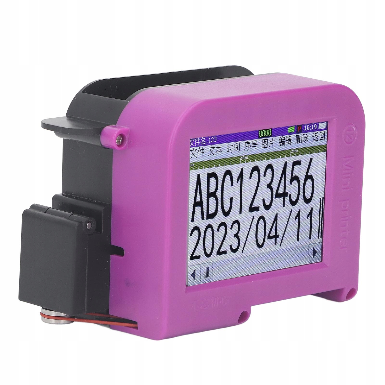Přenosná Ruční Inkoustová Tiskárna Pro Označování Dat Kódů Ean Qr Číslo